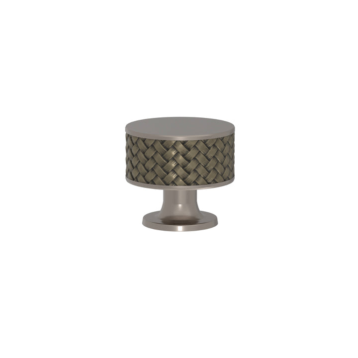 SCHRANKNOPF 35/32 – CABINET KNOB STACKED WOVEN  RECESS AMALFINE