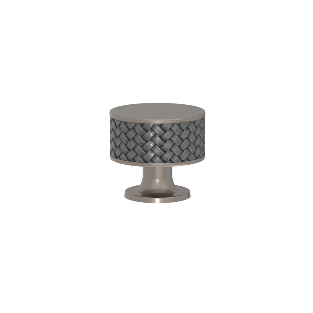 SCHRANKNOPF 35/32 – CABINET KNOB STACKED WOVEN  RECESS AMALFINE
