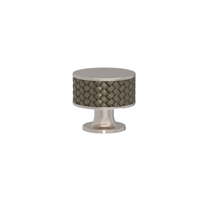 SCHRANKNOPF 35/32 – CABINET KNOB STACKED WOVEN  RECESS AMALFINE