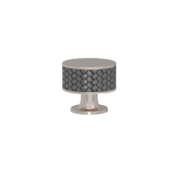 SCHRANKNOPF 35/32 – CABINET KNOB STACKED WOVEN  RECESS AMALFINE