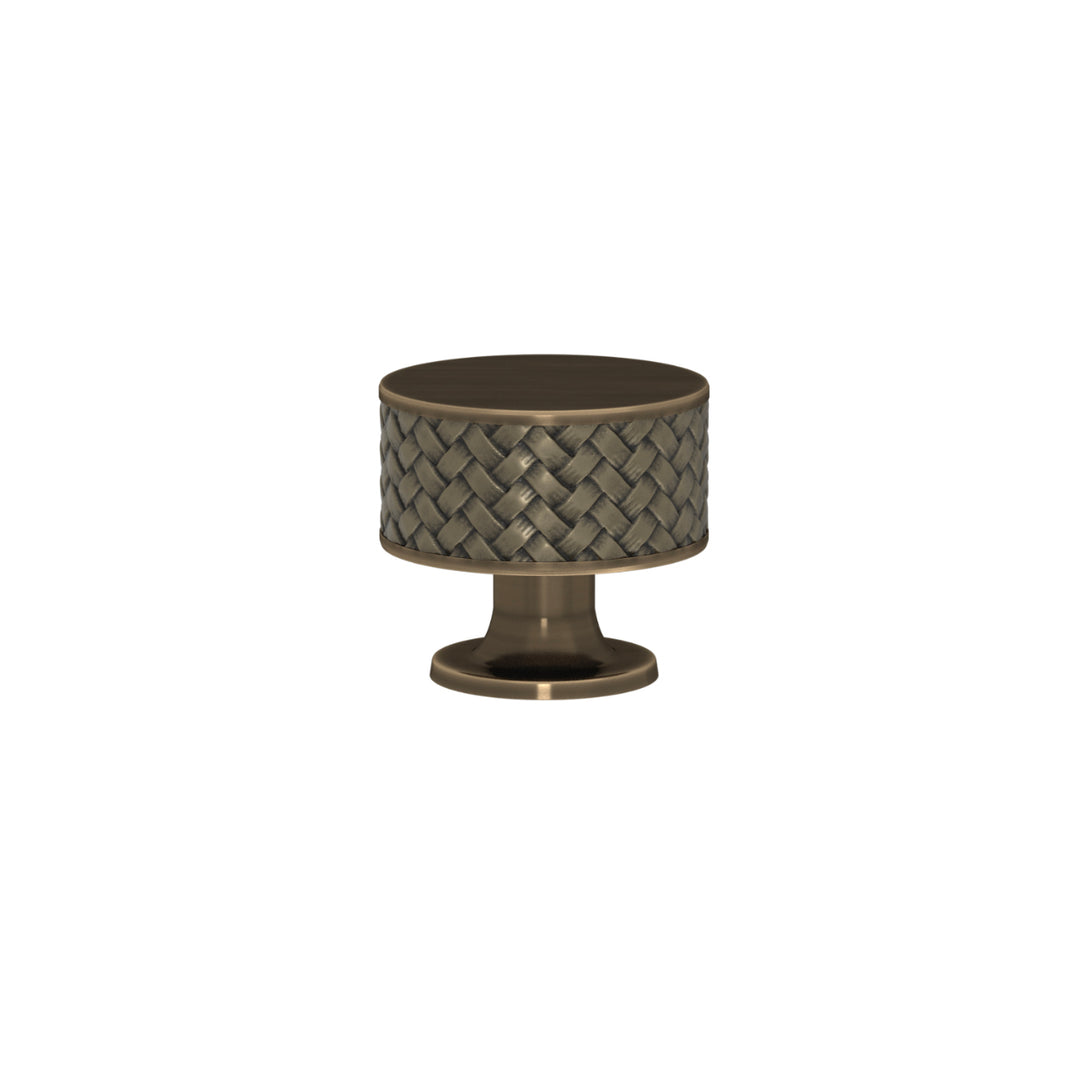 SCHRANKNOPF 35/32 – CABINET KNOB STACKED WOVEN  RECESS AMALFINE