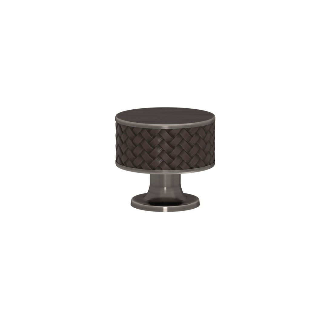 SCHRANKNOPF 35/32 – CABINET KNOB STACKED WOVEN  RECESS AMALFINE