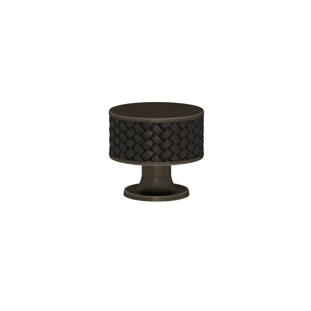 SCHRANKNOPF 35/32 – CABINET KNOB STACKED WOVEN  RECESS AMALFINE