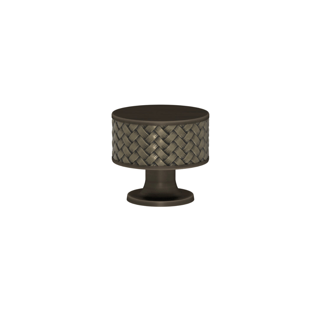 SCHRANKNOPF 35/32 – CABINET KNOB STACKED WOVEN  RECESS AMALFINE