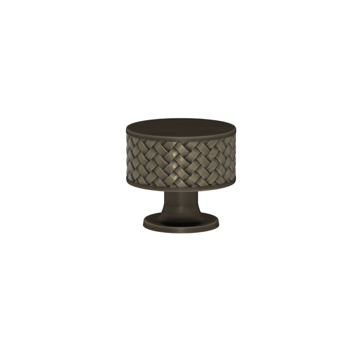 SCHRANKNOPF 35/32 – CABINET KNOB STACKED WOVEN  RECESS AMALFINE