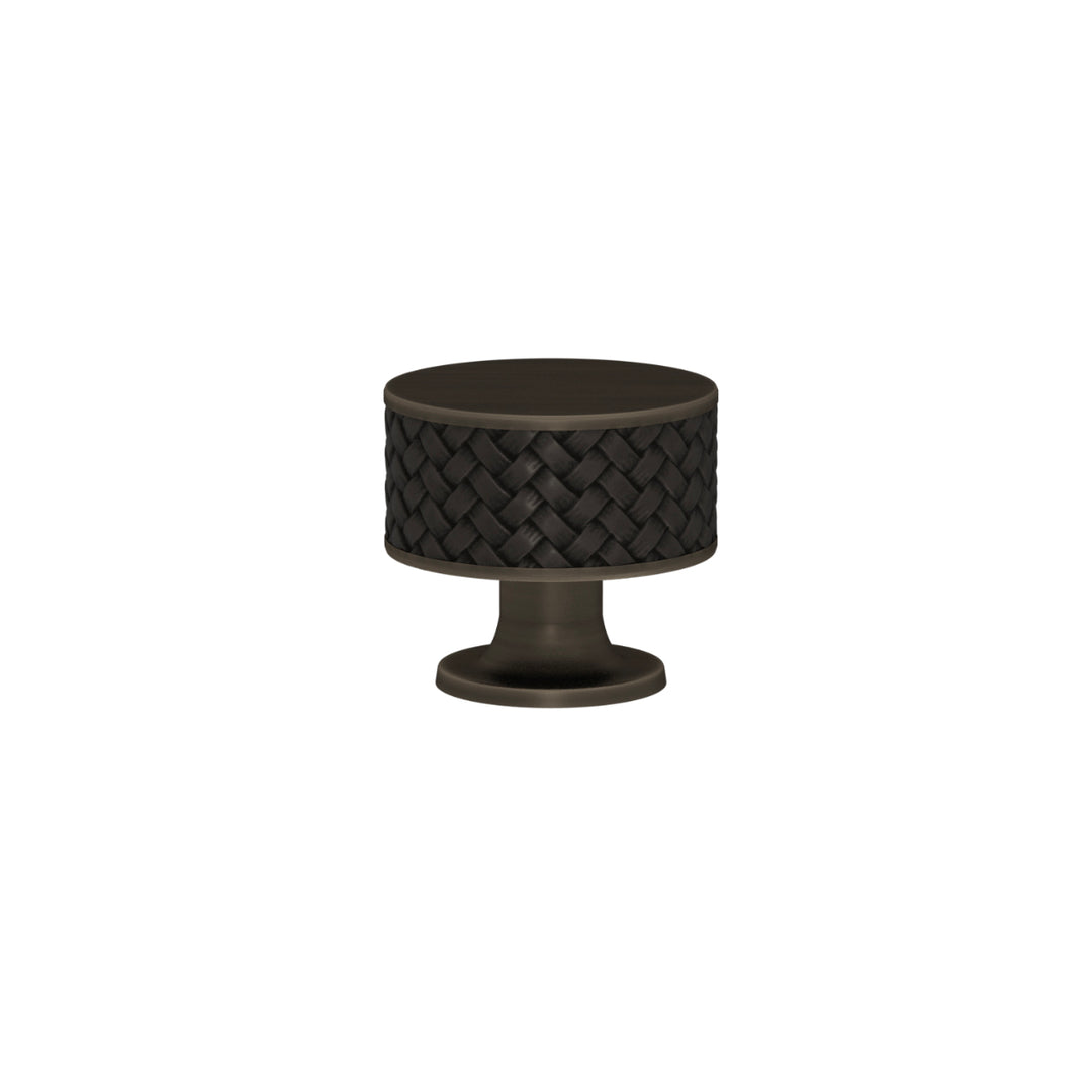 SCHRANKNOPF 35/32 – CABINET KNOB STACKED WOVEN  RECESS AMALFINE