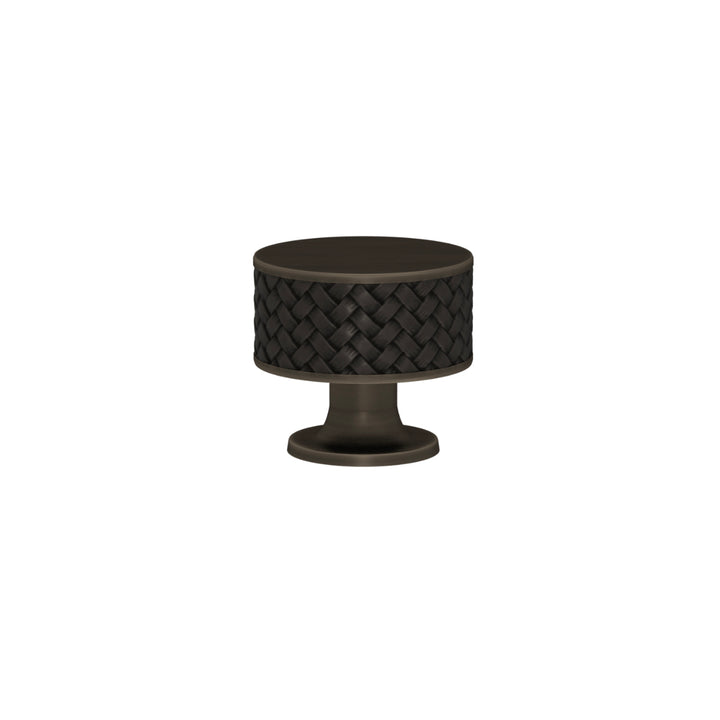 SCHRANKNOPF 35/32 – CABINET KNOB STACKED WOVEN  RECESS AMALFINE