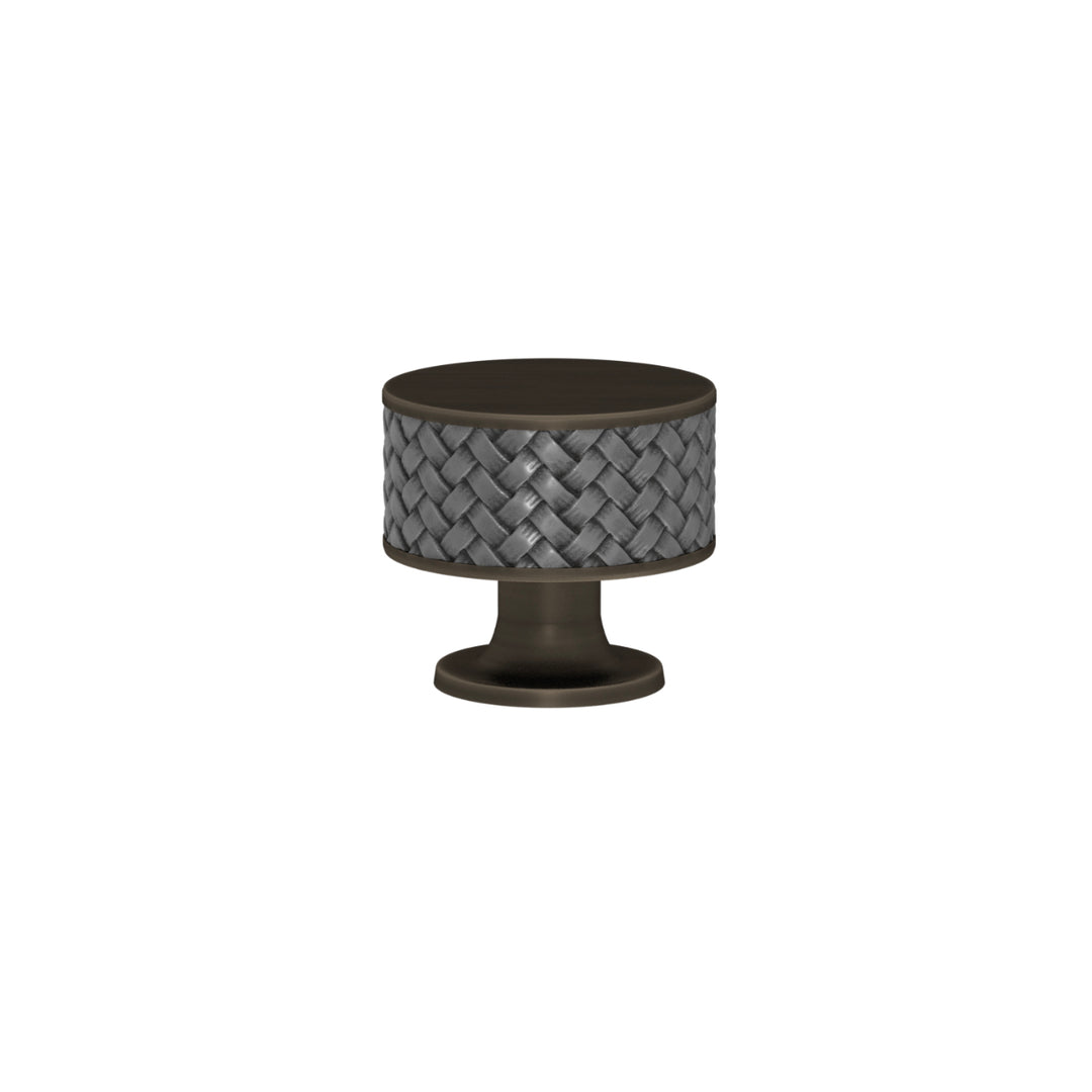 SCHRANKNOPF 35/32 – CABINET KNOB STACKED WOVEN  RECESS AMALFINE