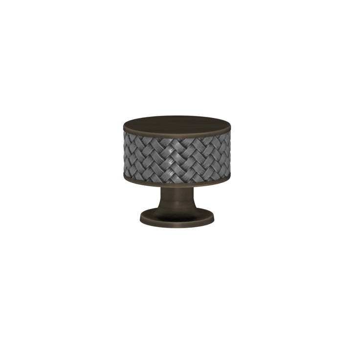 SCHRANKNOPF 35/32 – CABINET KNOB STACKED WOVEN  RECESS AMALFINE