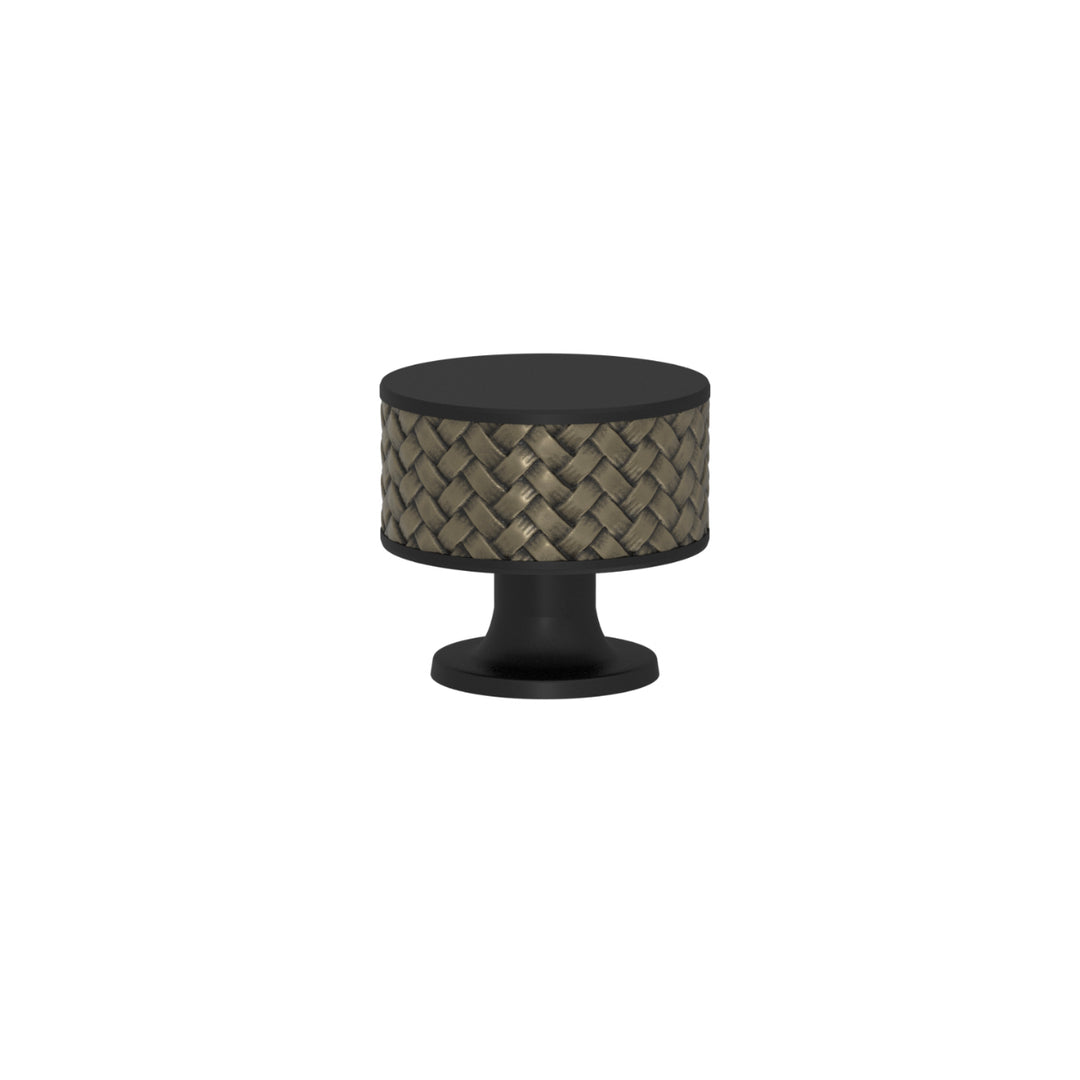 SCHRANKNOPF 35/32 – CABINET KNOB STACKED WOVEN  RECESS AMALFINE