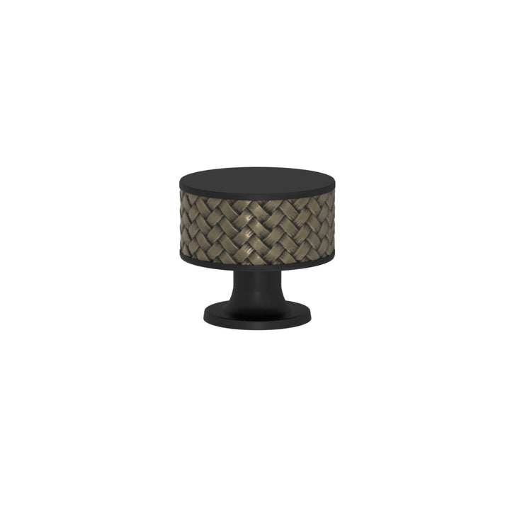 SCHRANKNOPF 35/32 – CABINET KNOB STACKED WOVEN  RECESS AMALFINE