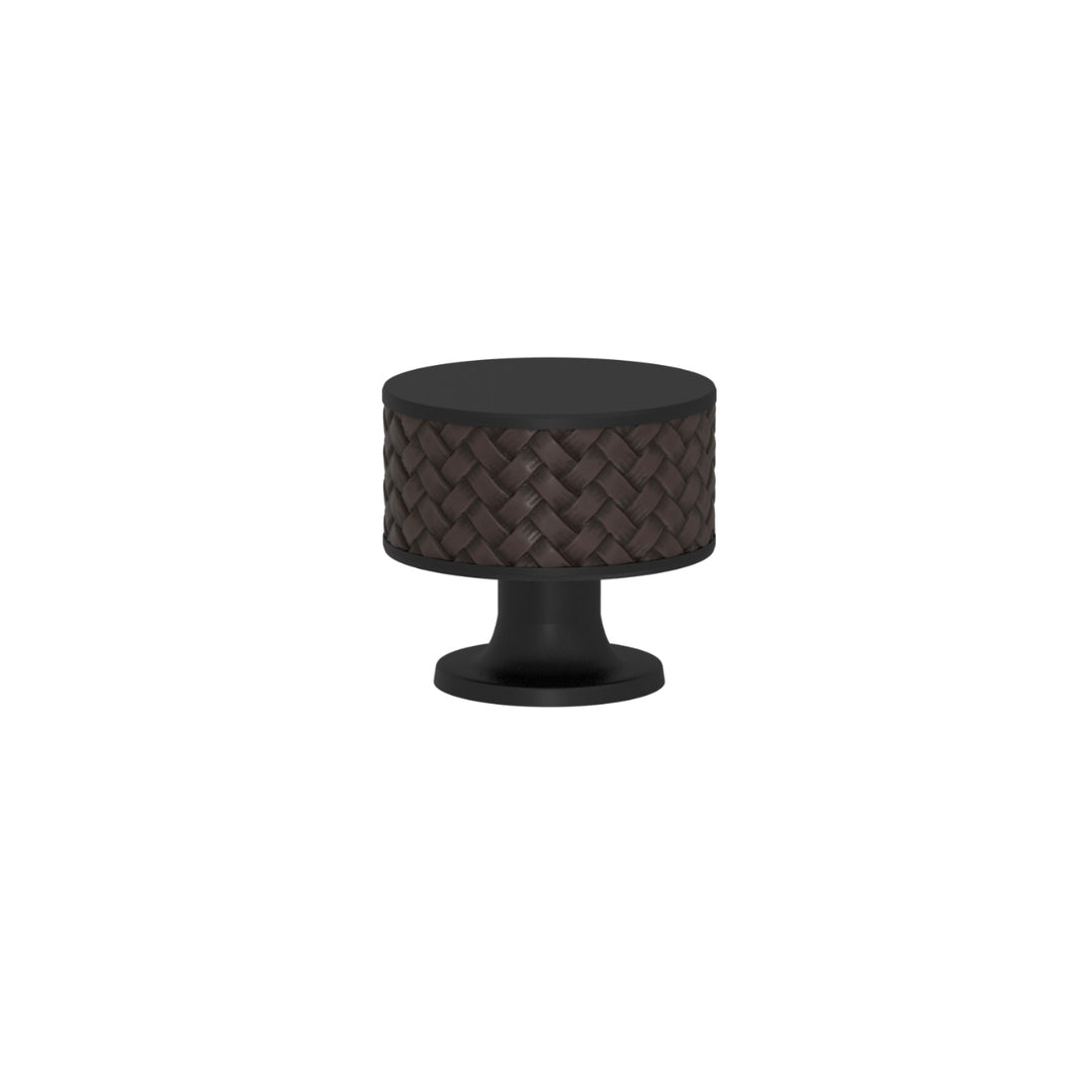 SCHRANKNOPF 35/32 – CABINET KNOB STACKED WOVEN  RECESS AMALFINE