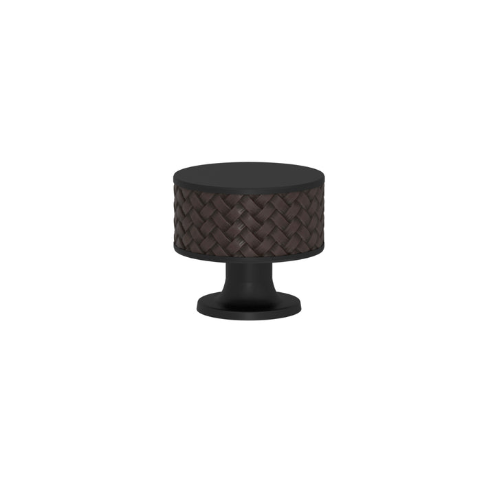 SCHRANKNOPF 35/32 – CABINET KNOB STACKED WOVEN  RECESS AMALFINE