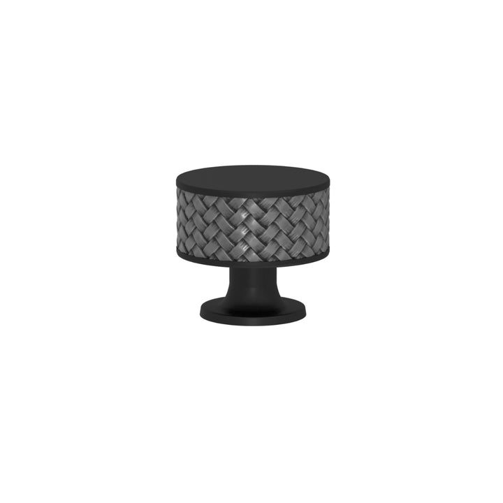 SCHRANKNOPF 35/32 – CABINET KNOB STACKED WOVEN  RECESS AMALFINE