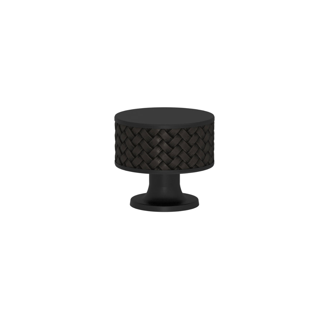 SCHRANKNOPF 35/32 – CABINET KNOB STACKED WOVEN  RECESS AMALFINE