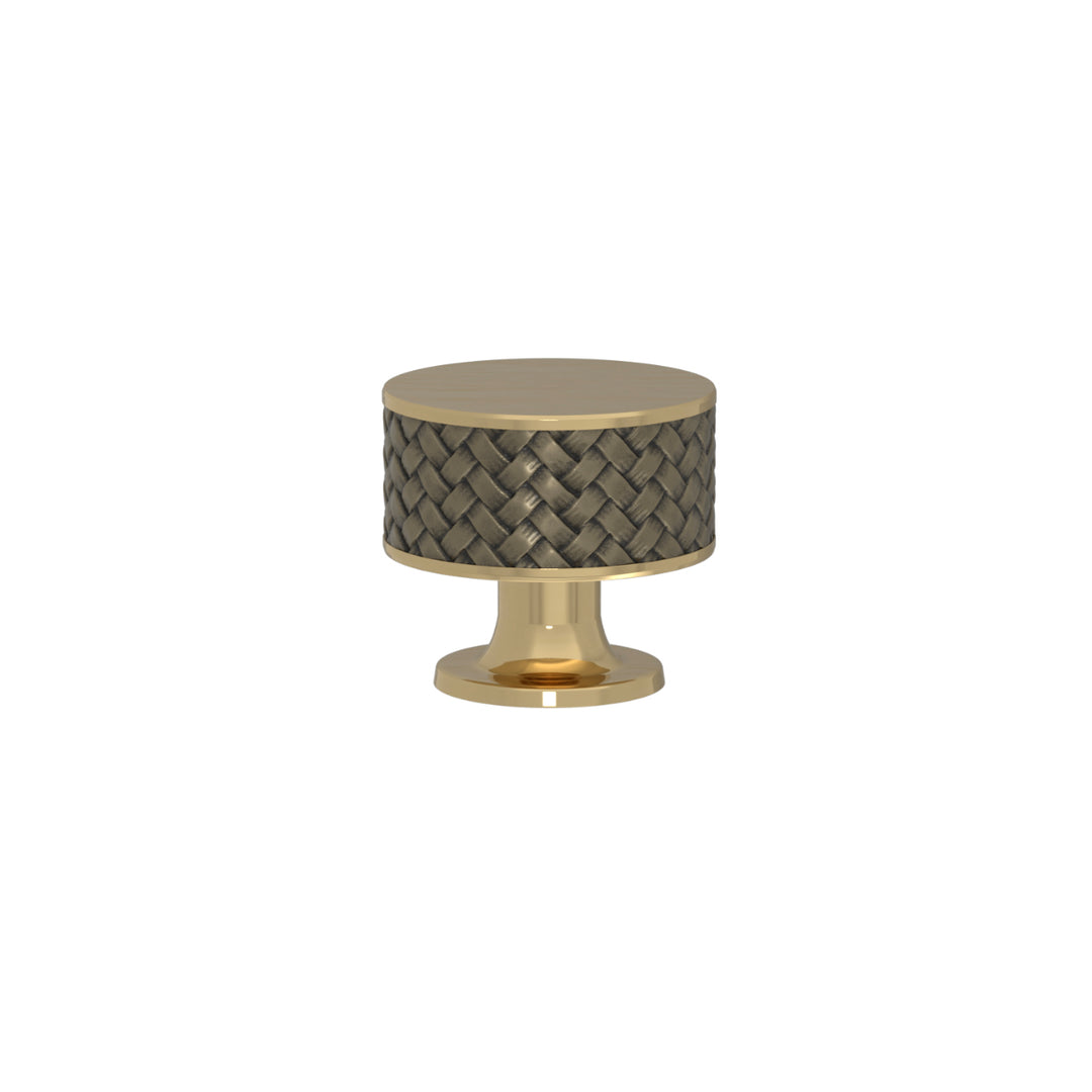 SCHRANKNOPF 35/32 – CABINET KNOB STACKED WOVEN  RECESS AMALFINE