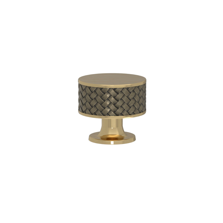 SCHRANKNOPF 35/32 – CABINET KNOB STACKED WOVEN  RECESS AMALFINE