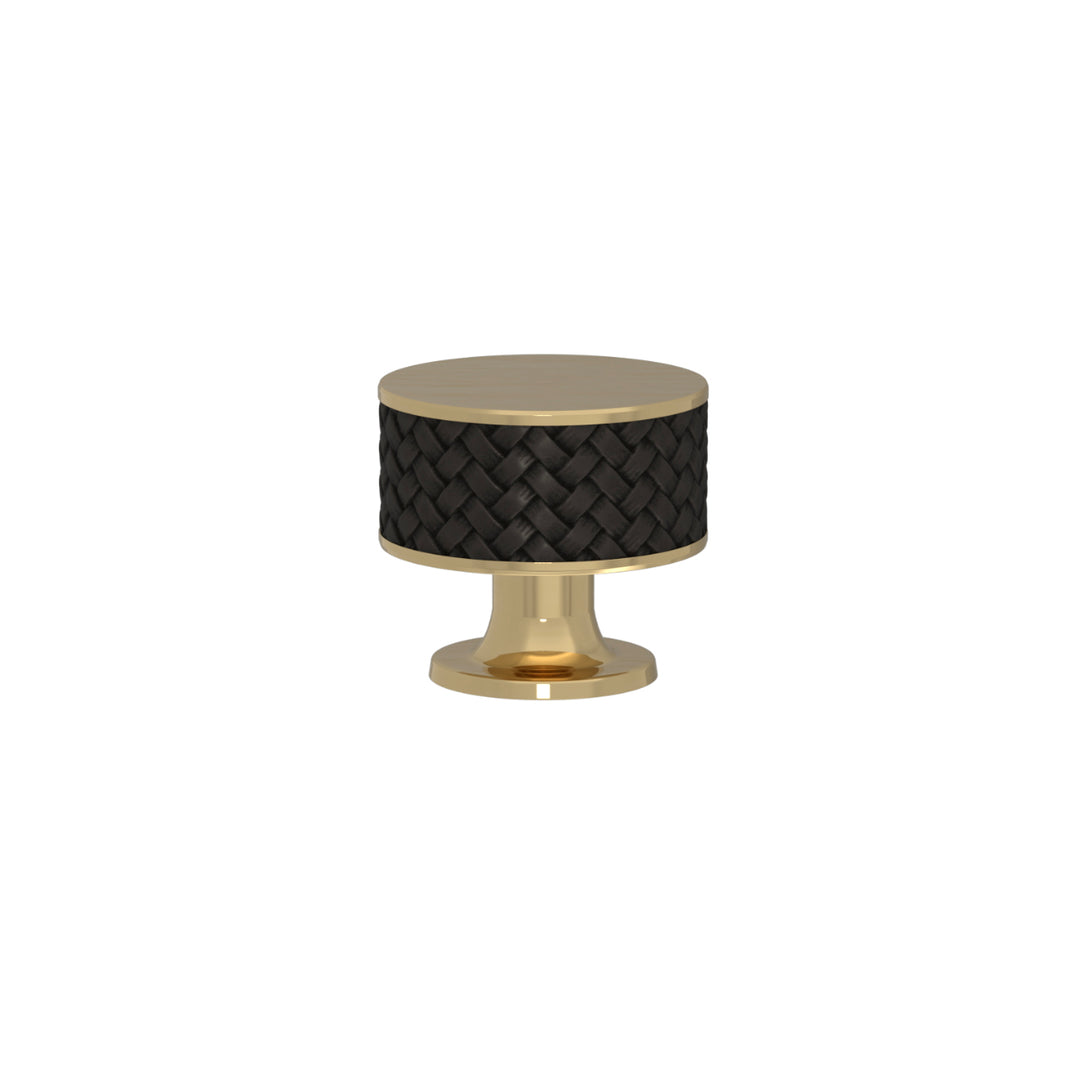 SCHRANKNOPF 35/32 – CABINET KNOB STACKED WOVEN  RECESS AMALFINE