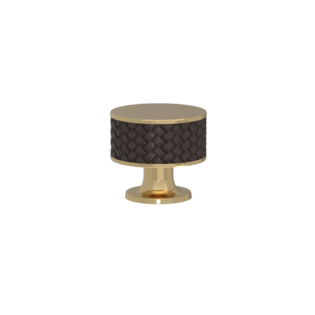 SCHRANKNOPF 35/32 – CABINET KNOB STACKED WOVEN  RECESS AMALFINE