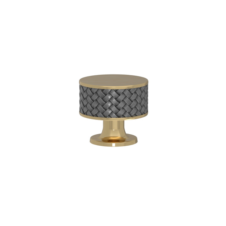 SCHRANKNOPF 35/32 – CABINET KNOB STACKED WOVEN  RECESS AMALFINE