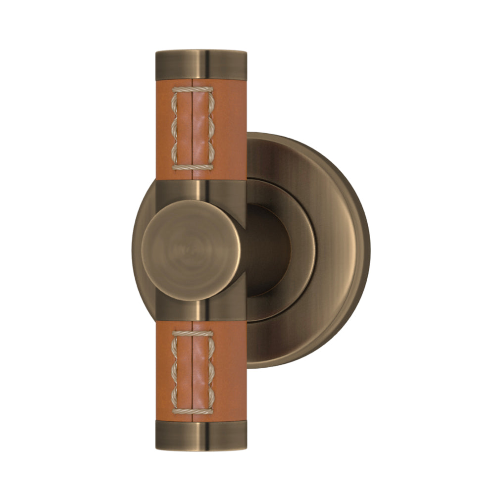 T-BAR TÜRGRIFF 82/65 – BARREL STITCH OUT RECESS LEATHER