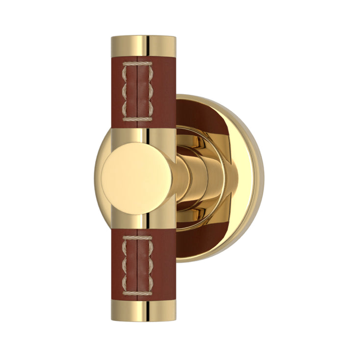 T-BAR TÜRGRIFF 82/65 – BARREL STITCH OUT RECESS LEATHER