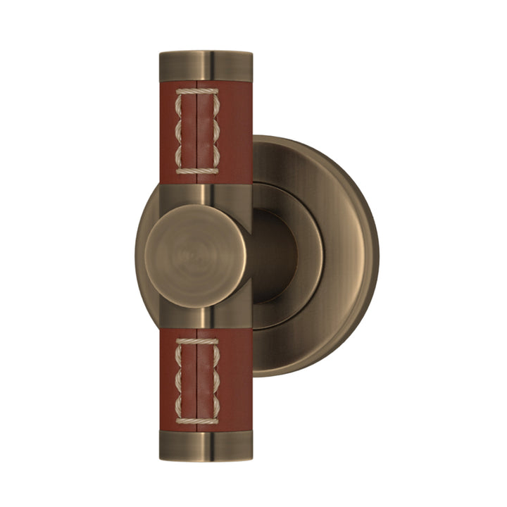 T-BAR TÜRGRIFF 82/65 – BARREL STITCH OUT RECESS LEATHER