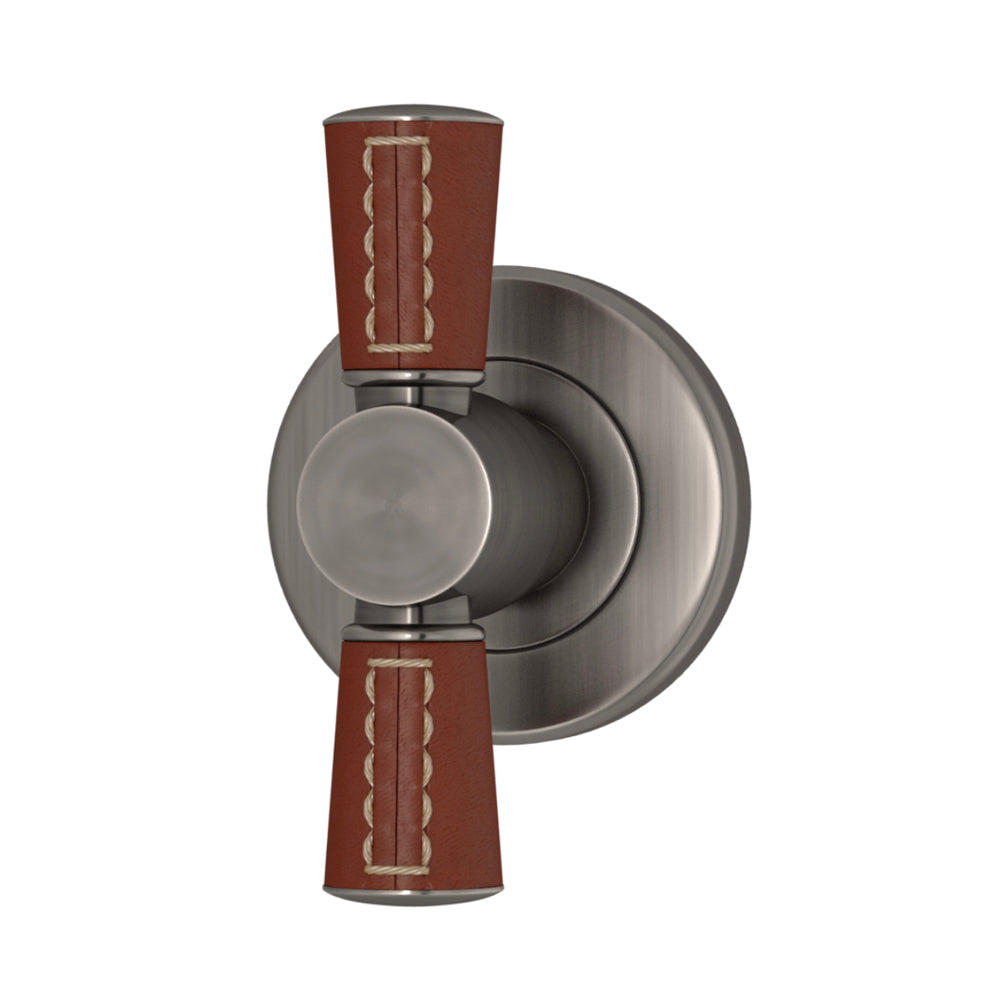 T-BAR TÜRGRIFF 84/65 – TUBE STITCH OUT COMBINATION LEATHER