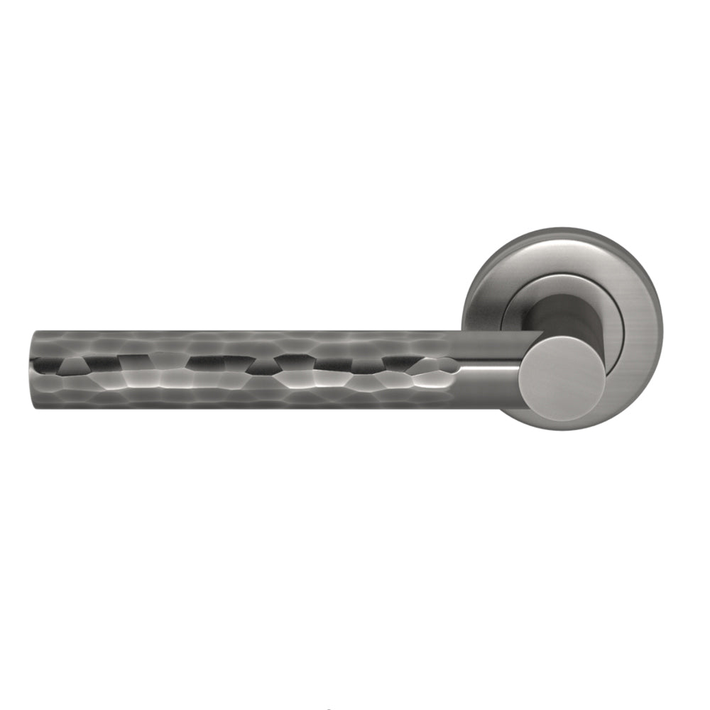 TÜRGRIFF EINZEL – DOOR LEVER BARREL END PART HAMMERED SOLID (SINGLE)