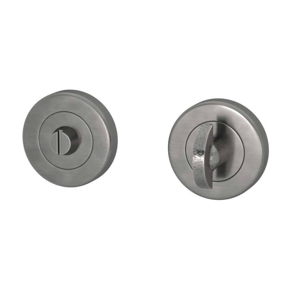 DREHKNOPF-SCHLOSS – HAMMERED HALF MOON TURN &amp; RELEASE SET ROUND