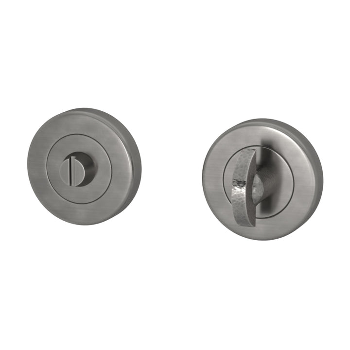 DREHKNOPF-SCHLOSS – HAMMERED HALF MOON TURN &amp; RELEASE SET ROUND