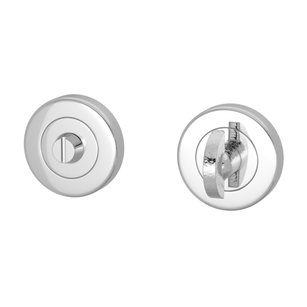 DREHKNOPF-SCHLOSS – HAMMERED HALF MOON TURN &amp; RELEASE SET ROUND