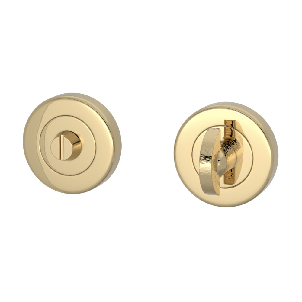 DREHKNOPF-SCHLOSS – HAMMERED HALF MOON TURN &amp; RELEASE SET ROUND