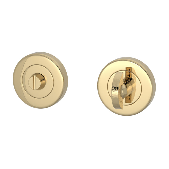 DREHKNOPF-SCHLOSS – HAMMERED HALF MOON TURN &amp; RELEASE SET ROUND