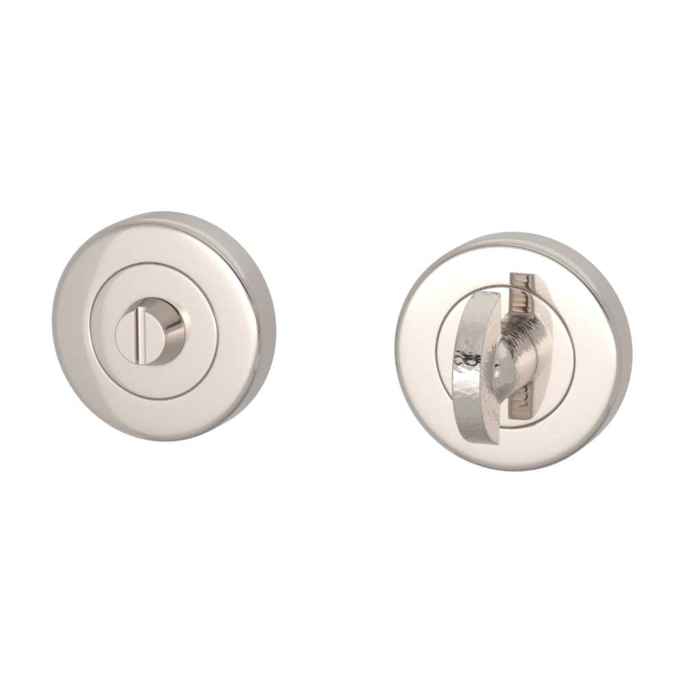 DREHKNOPF-SCHLOSS – HAMMERED HALF MOON TURN &amp; RELEASE SET ROUND