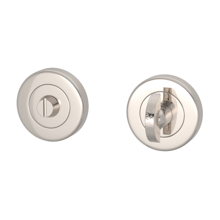DREHKNOPF-SCHLOSS – HAMMERED HALF MOON TURN &amp; RELEASE SET ROUND