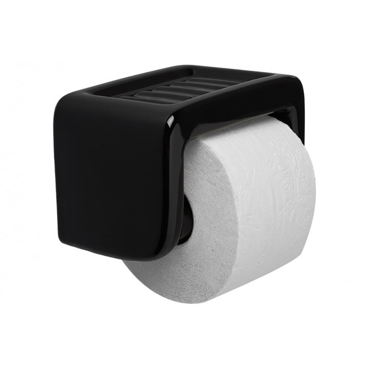 WC-PAPIER HALTER AUS PORZELLAN MIT SEIFENABLAGE