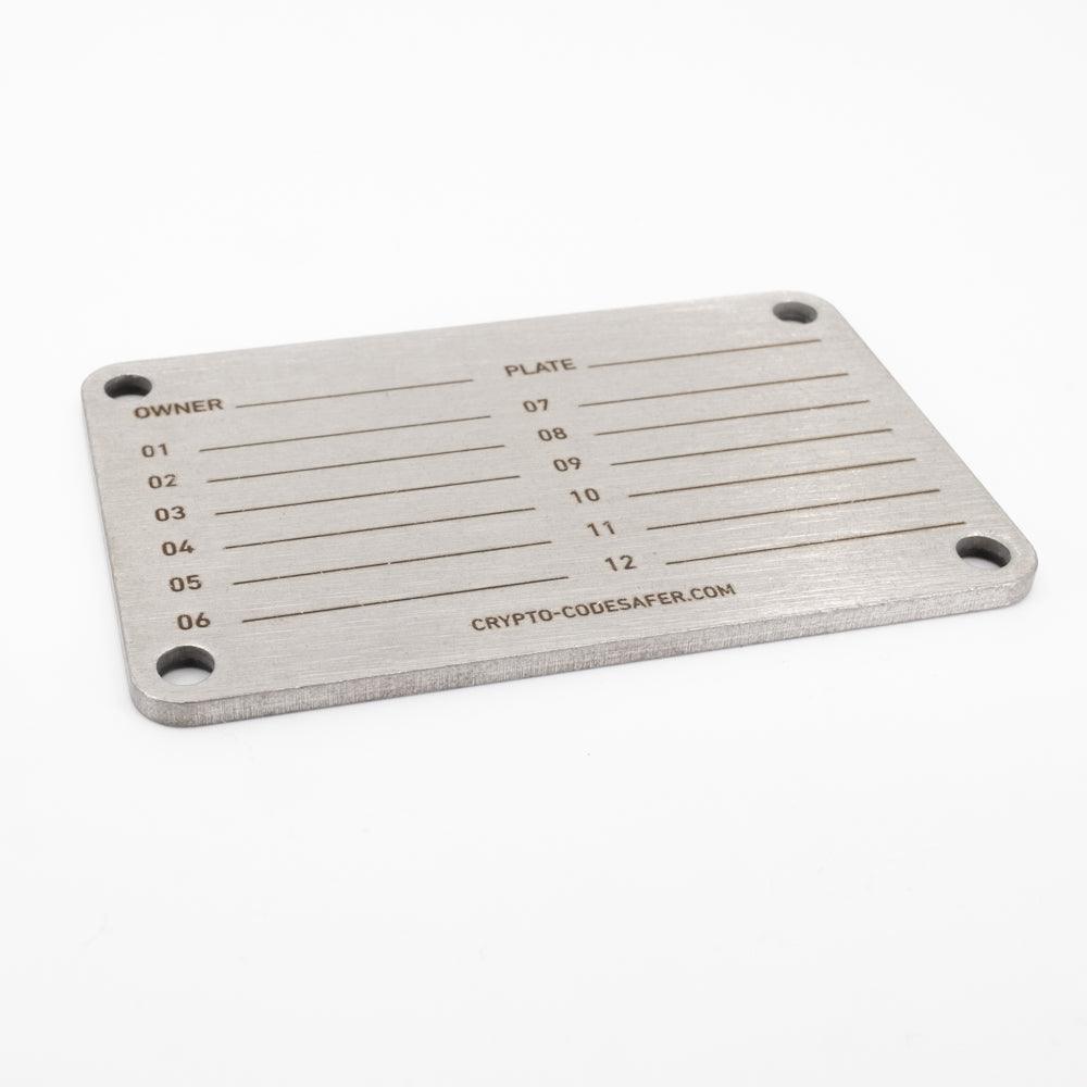 ERSATZ FRONTPLATTE CRYPTO-CODESAFER® - DAS_OBJEKT (8037274812629)