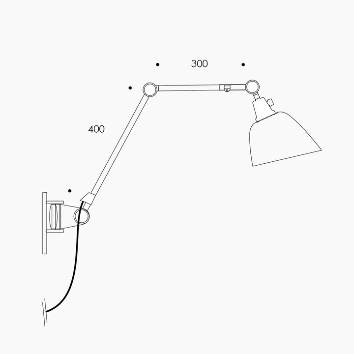 MODULAR WANDLAMPE TYP 505 KABEL