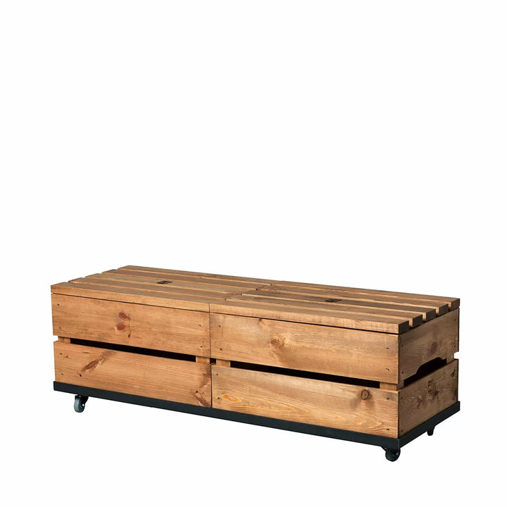 ROLLWAGEN MIT HOLZKISTE TYP 2 – DOPPEL-ROLLWAGEN