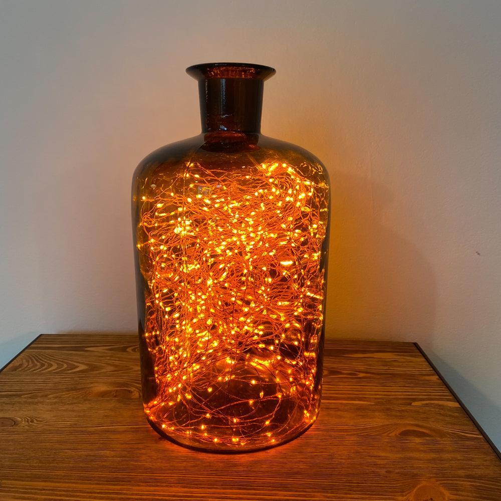 VINTAGE APOTHEKERFLASCHE MIT LICHTERKETTE - DAS_OBJEKT (7473381933269)