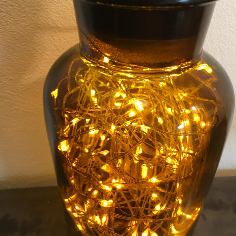 APOTHEKERFLASCHE KLEIN MIT LICHTERKETTE - DAS_OBJEKT (4171778064465)