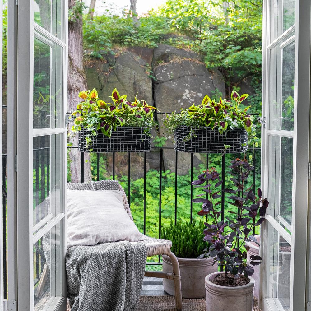 BALCONY PLANTING BASKET – BALKONPLANZEN-METALLKORB - DAS_OBJEKT (7901717233877)