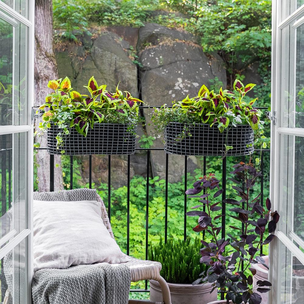 BALCONY PLANTING BASKET – BALKONPLANZEN-METALLKORB - DAS_OBJEKT (7901717233877)