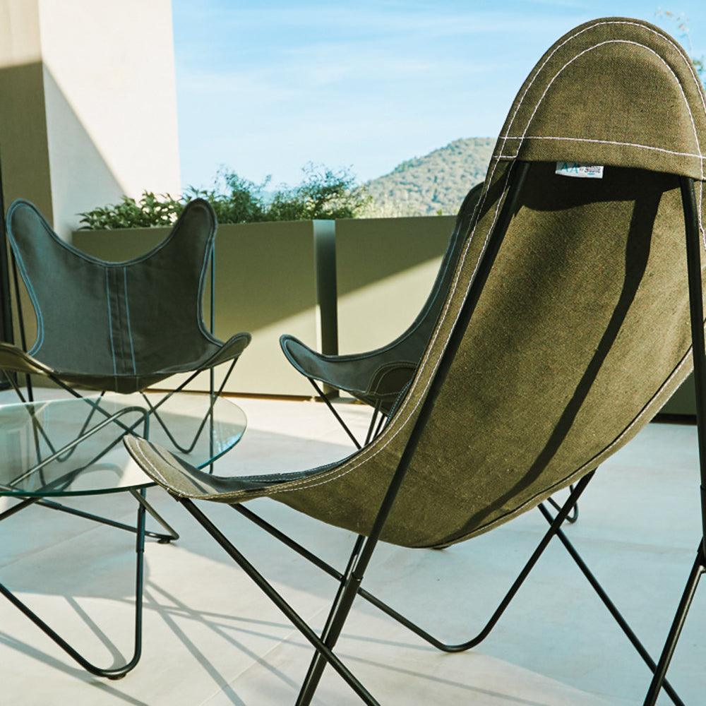 BUTTERFLY CHAIR INOX TEXTIL - DAS_OBJEKT (4495073837137)