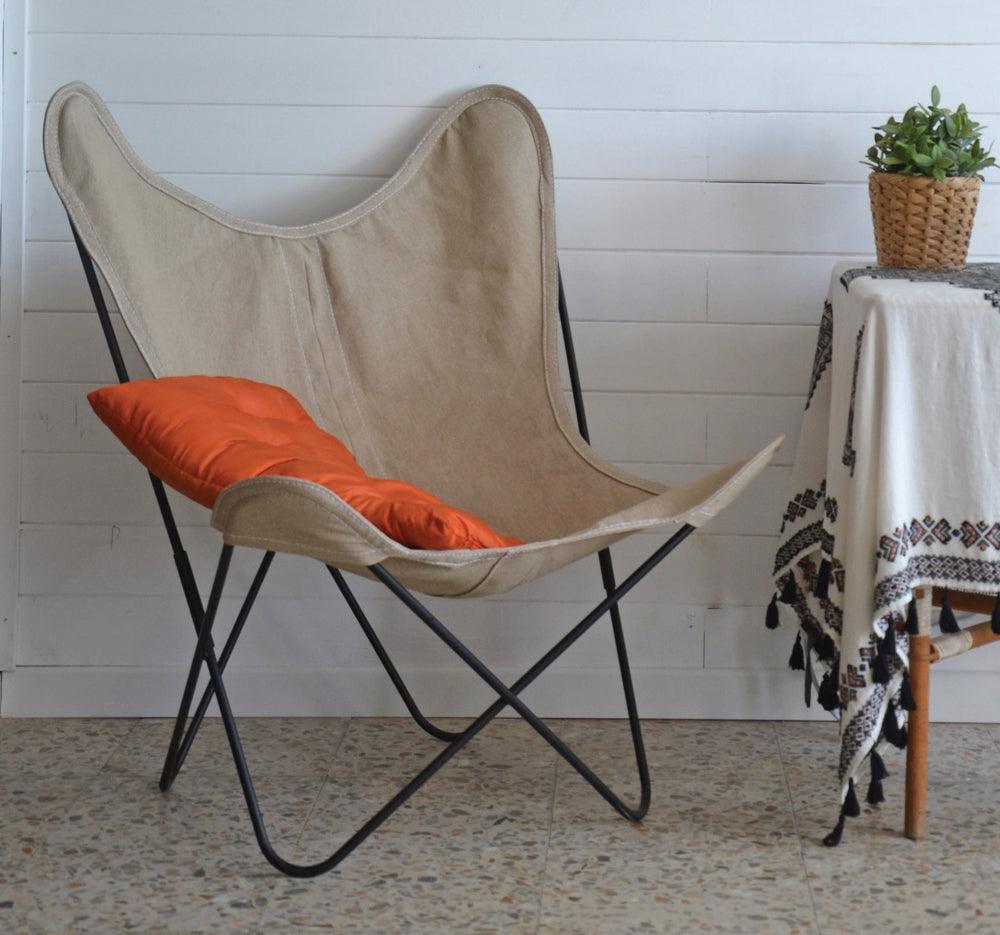 BUTTERFLY CHAIR INOX TEXTIL - DAS_OBJEKT (4495073837137)