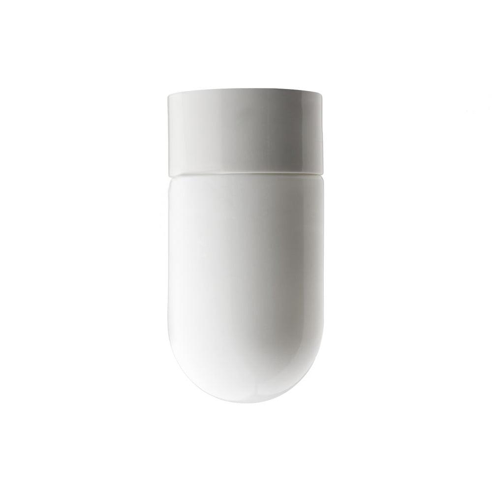 DECKENLEUCHTE 016 PORZELLAN WEISS MIT GLAS IP54 - DAS_OBJEKT (7709146382549)