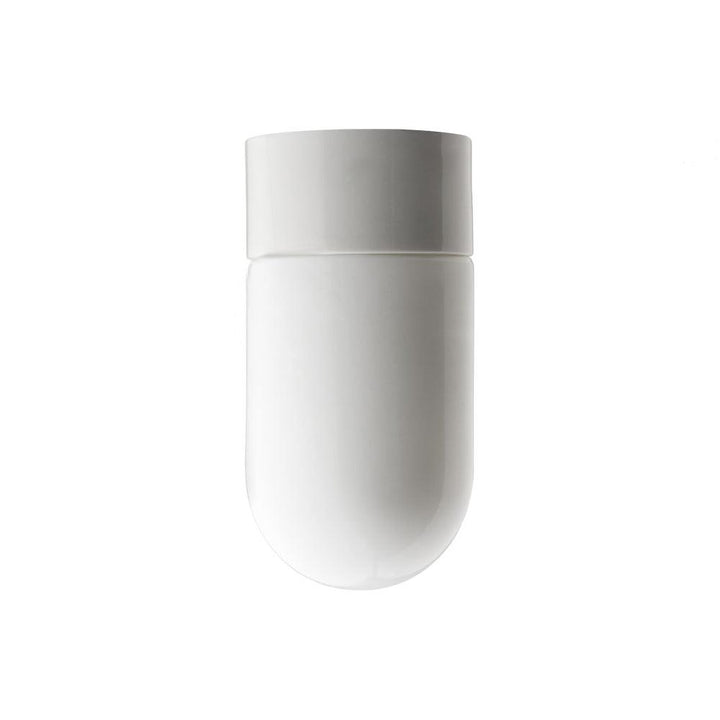 DECKENLEUCHTE 016 PORZELLAN WEISS MIT GLAS IP54 - DAS_OBJEKT (7709146382549)