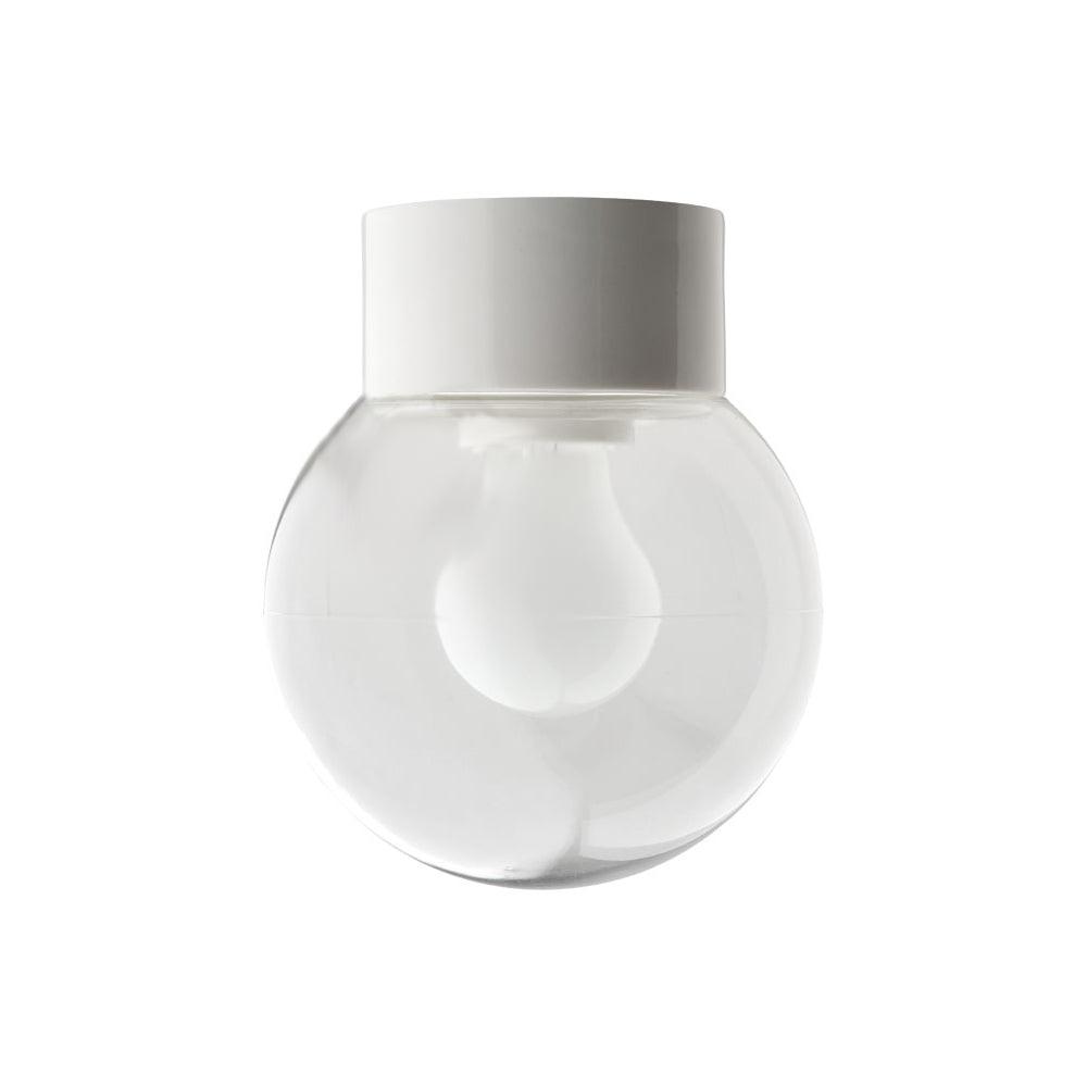 DECKENLEUCHTE 016 PORZELLAN WEISS MIT GLAS IP54 - DAS_OBJEKT (7709146382549)