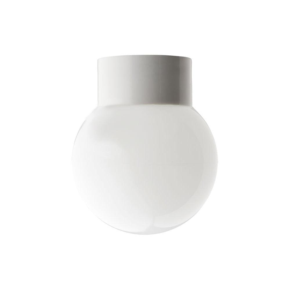 DECKENLEUCHTE 016 PORZELLAN WEISS MIT GLAS IP54 - DAS_OBJEKT (7709146382549)